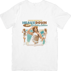 Ash Army Heaux Down White Tee