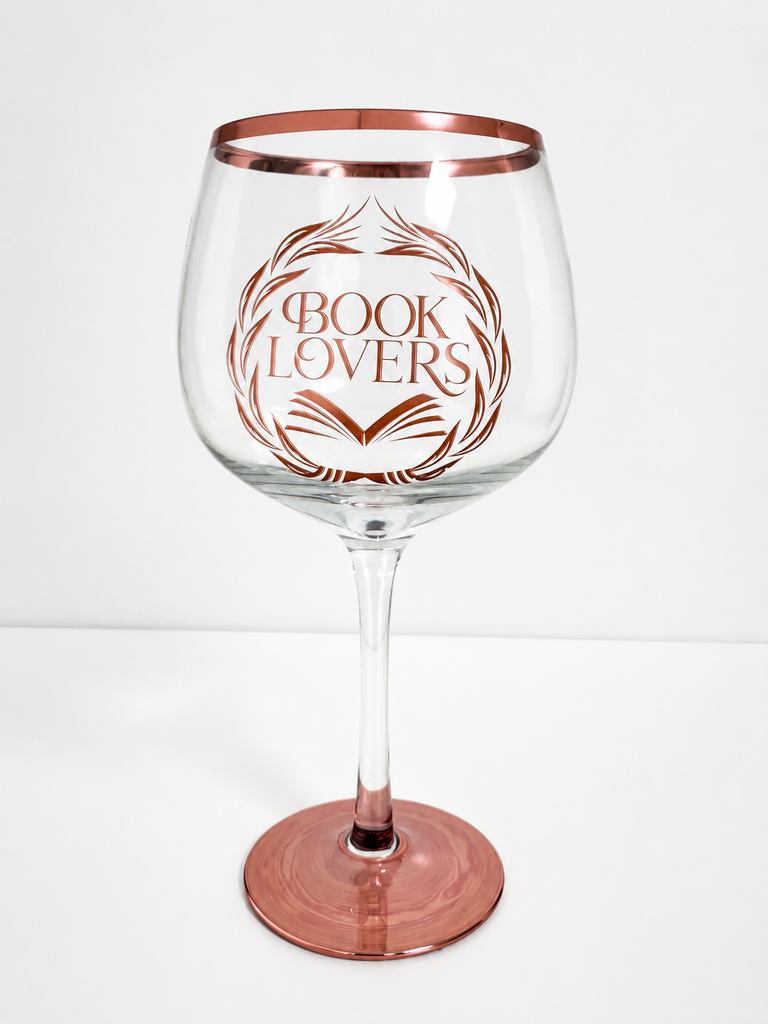 Book Lovers Wine Glass