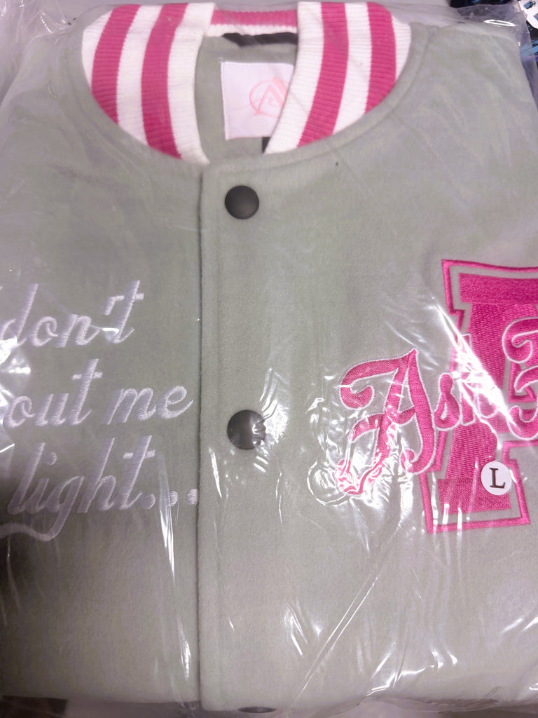 LETTERMAN  ASH ARMY JACKET